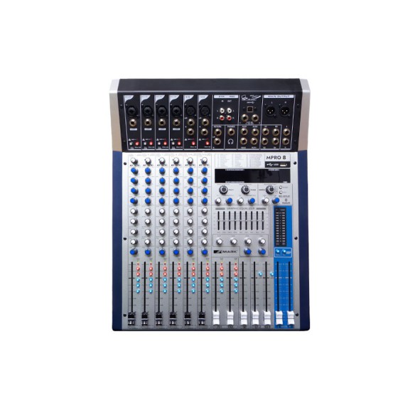 Mesa de Mezcla Directo 4-13 Canales Mark MPRO 8 front