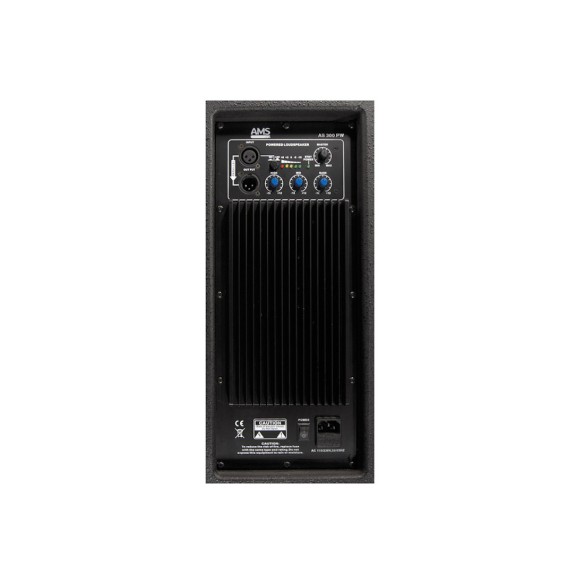 Altavoz Activo Full-Range AMS AS 300 PW rear