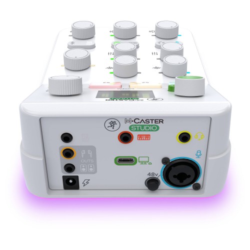 Interfaz de Audio Mackie M-Caster Studio White rear
