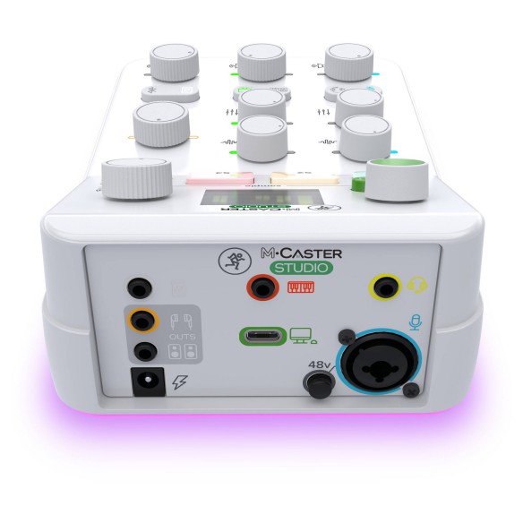 Interfaz de Audio Mackie M-Caster Studio White rear