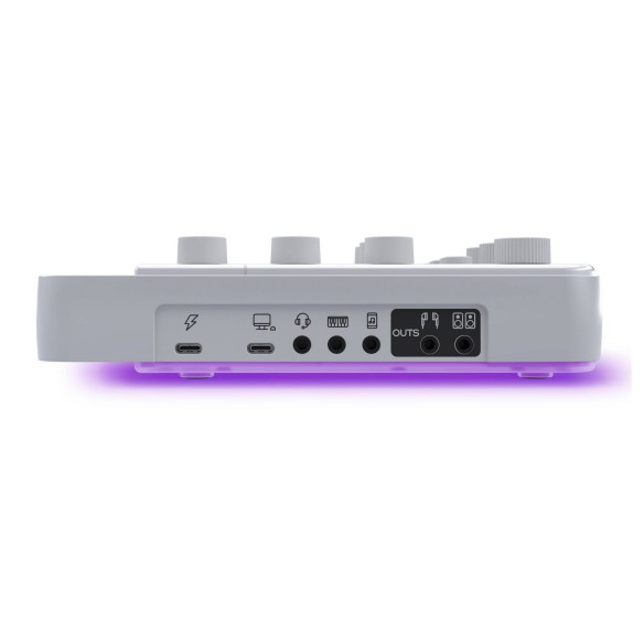 Interfaz de Audio Mackie M-Caster Live White side