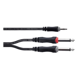 Cable de Audio Cordial EY 3 WPP (Minijack/M Stereo-2 Jack/M Mono)