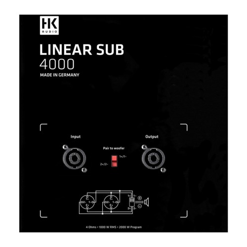Subgrave Pasivo HK Audio L Sub 4000 rear-panel