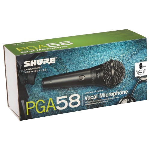 Micrófono Dinámico Shure PGA58-XLR box