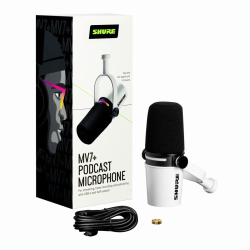 Shure MV7+ White