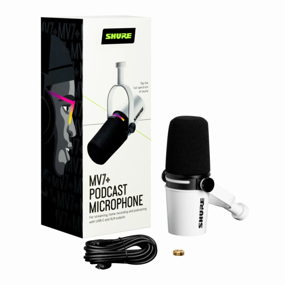 Shure MV7+ White