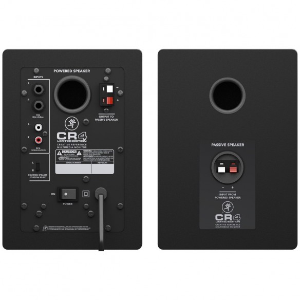  Monitores de Estudio Activos Mackie CR4 LTD Silver (Pareja) rear