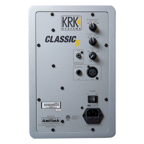 Monitor de Estudio Activo KRK Classic 5 Silver/Black rear