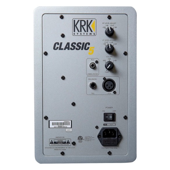 Monitor de Estudio Activo KRK Classic 5 Silver/Black rear