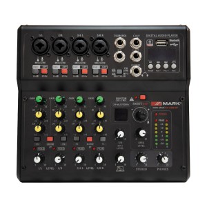 Mesa de Mezclas Estudio-Directo 5 Canales Mark Mini Max FX USB BT top