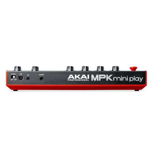 Teclado Controlador MIDI Autónomo por USB Akai MPK Mini Play MK3 rear