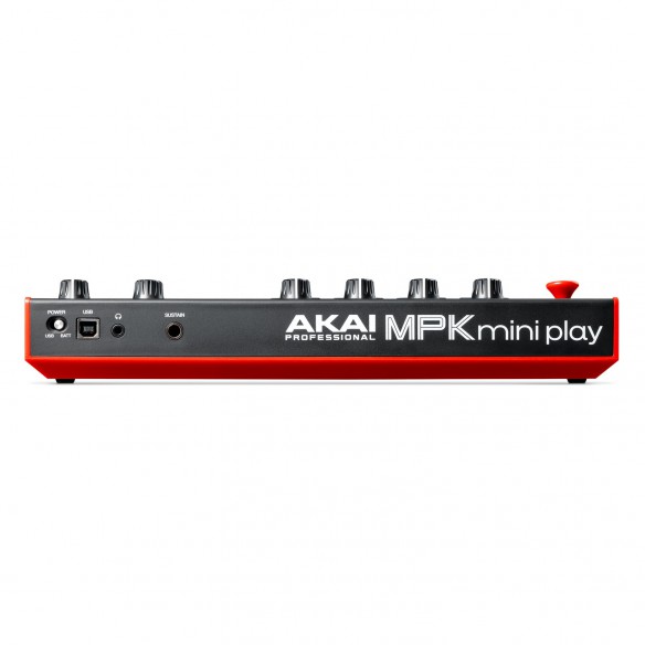 Teclado Controlador MIDI Autónomo por USB Akai MPK Mini Play MK3 rear