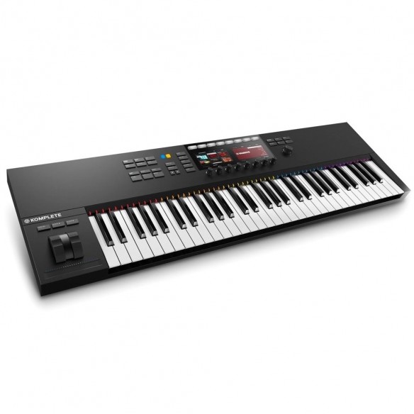 Teclado Controlador MIDI USB 61 Teclas Native Instruments Komplete Kontrol S61 MK2 angle