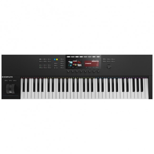  Teclado Controlador MIDI USB 61 Teclas Native Instruments Komplete Kontrol S61 MK2 top
