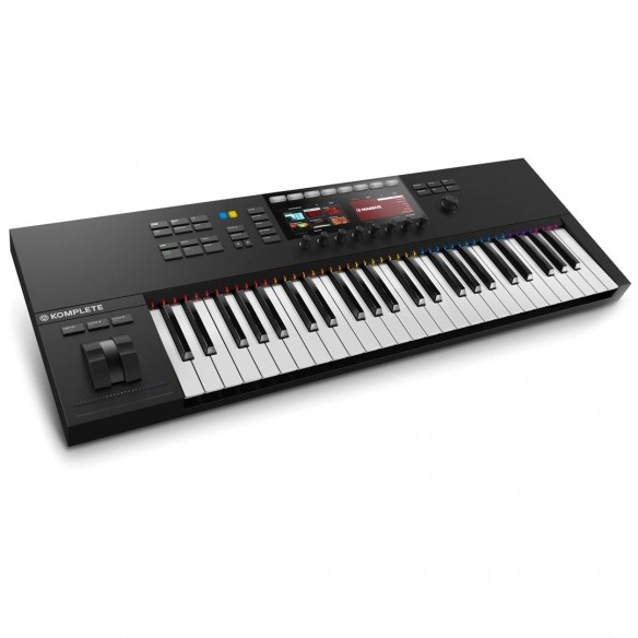 Teclado Controlador MIDI USB 49 Teclas Native Instruments Komplete Kontrol S49 MK2 angle