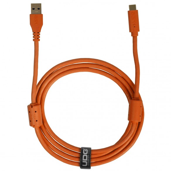 UDG Ultimate Audio Cable USB 3.2 C-A Orange Straight 1,5m (USB C/M-USB A/M)