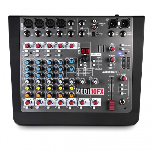  Mezclador Estudio/Directo 10 Canales Allen & Heath ZEDi-10FX top