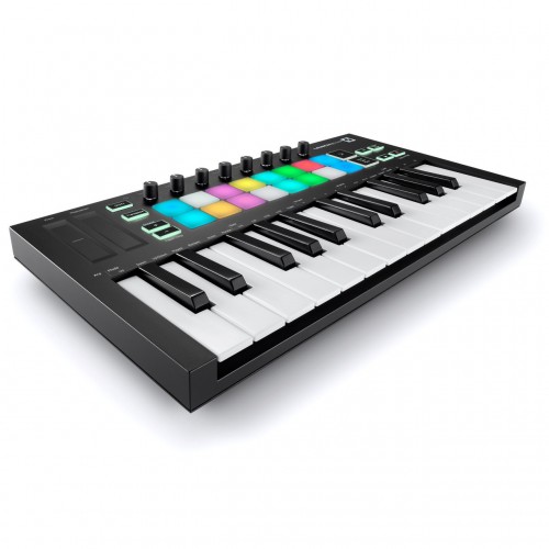  Teclado Controlador MIDI USB 25 Teclas Novation Launchkey Mini MK3 angle2