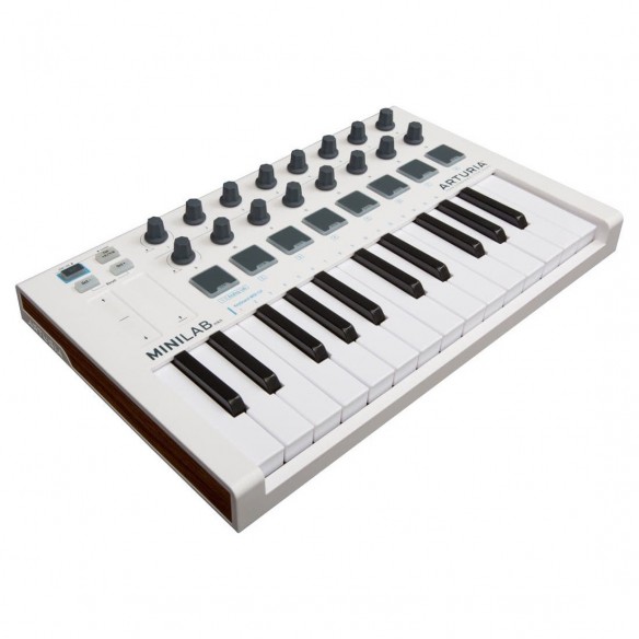 Teclado Controlador MIDI USB 25 Teclas Arturia MiniLab MkII angle