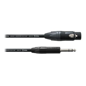 Cable para Altavoces Cordial CPM 2,5 FV (Jack/M Stereo-XLR/H)