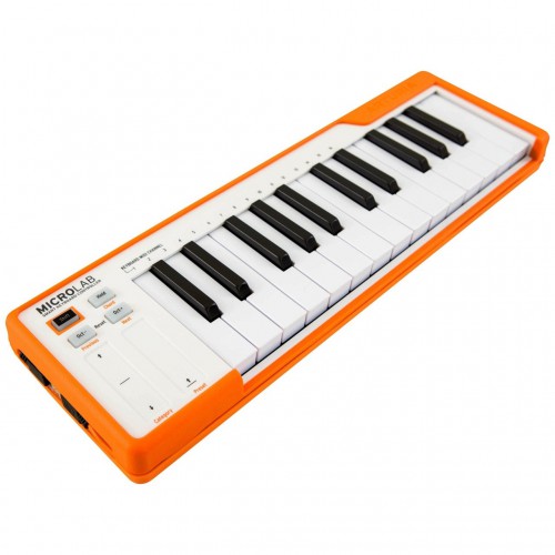 Teclado Controlador MIDI USB 25 Teclas Arturia MicroLab Orange angle