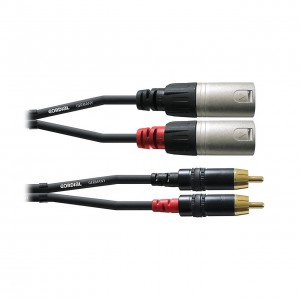 Cable de Audio Cordial CFU 3 MC (2 RCA/M-2 XLR/M)