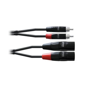 Cable de Audio Cordial CIU 3 MC (2 RCA/M-2 XLR/M)