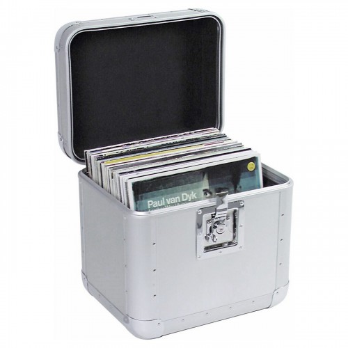 Maleta para Discos Vinilo Roadinger Record Case ALU 75/25 open-detail