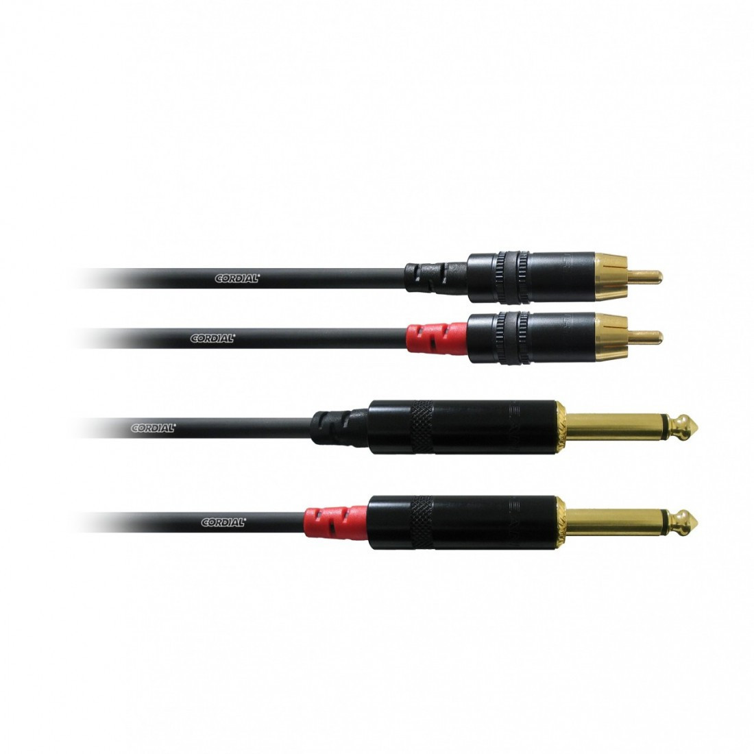 Cordial CFU 1,5 PC (2 Jack/M Mono-2 RCA/M)