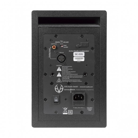  Monitor de Estudio Activo EVE Audio SC205 rear