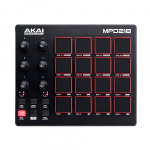 Superfície de Control MIDI USB Akai MPD218 angle 2
