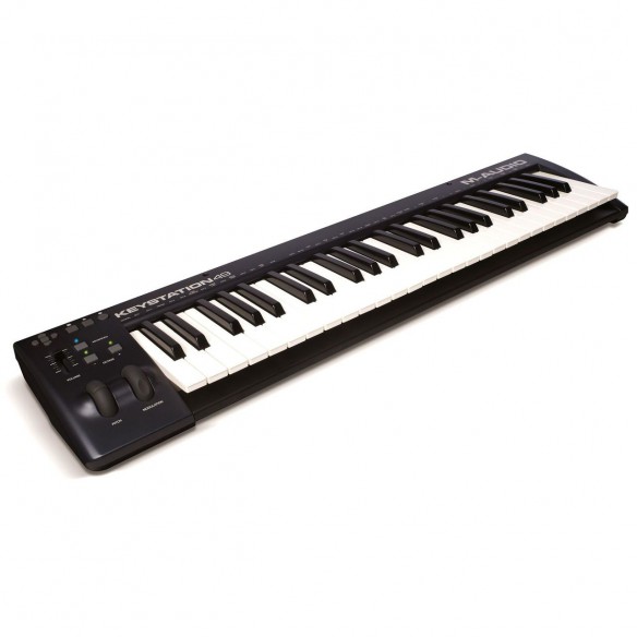 Teclado Controlador MIDI USB 49 Teclas M-Audio Keystation 49 MKII angle