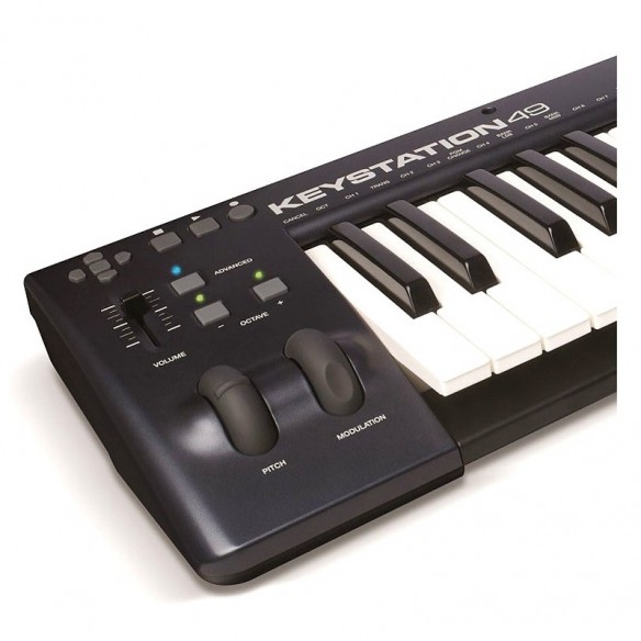  Teclado Controlador MIDI USB 49 Teclas M-Audio Keystation 49 MKII detail
