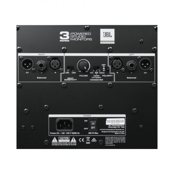  Subgrave Estudio Activo JBL LSR 310S rear-panel