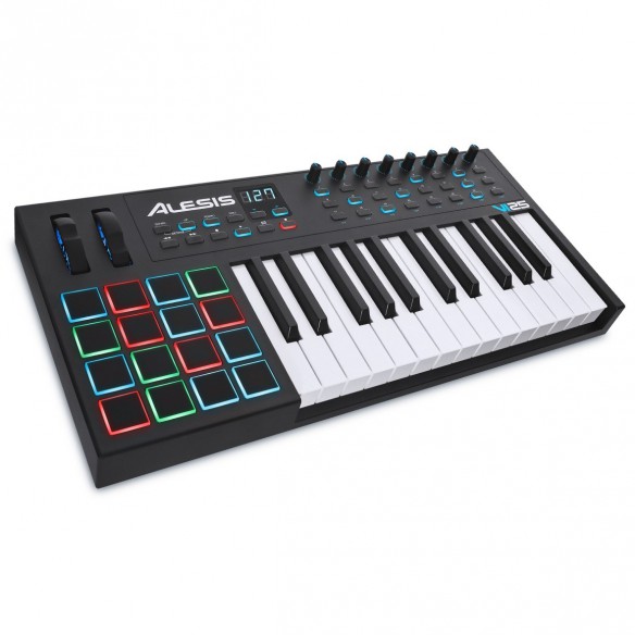 Teclado Controlador MIDI USB 25 Teclas Alesis VI25 angle