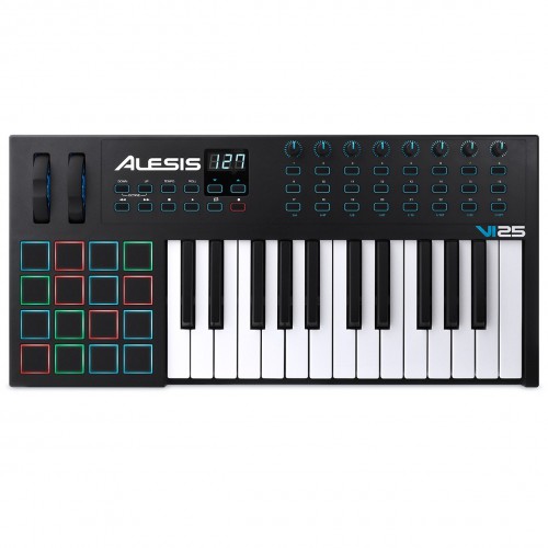  Teclado Controlador MIDI USB 25 Teclas Alesis VI25 top