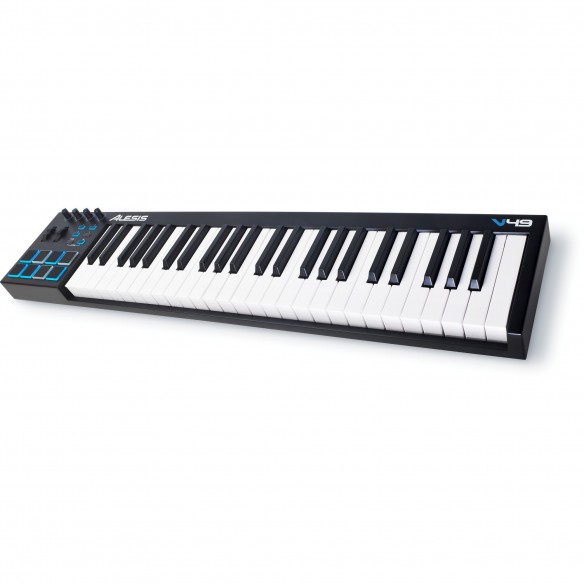 Teclado Controlador MIDI USB 49 Teclas Alesis V49 angle