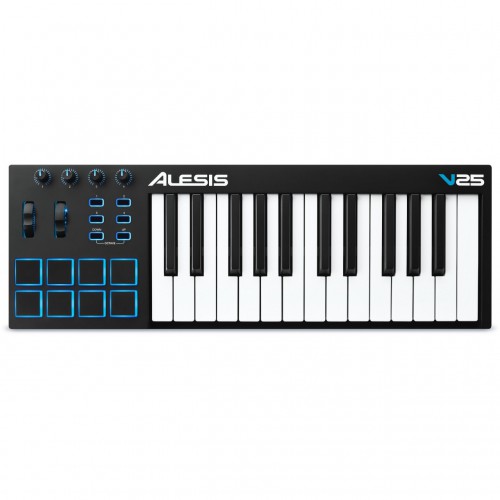  Teclado Controlador MIDI USB 25 Teclas Alesis V25 top