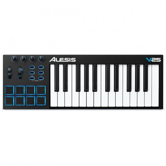  Teclado Controlador MIDI USB 25 Teclas Alesis V25 top
