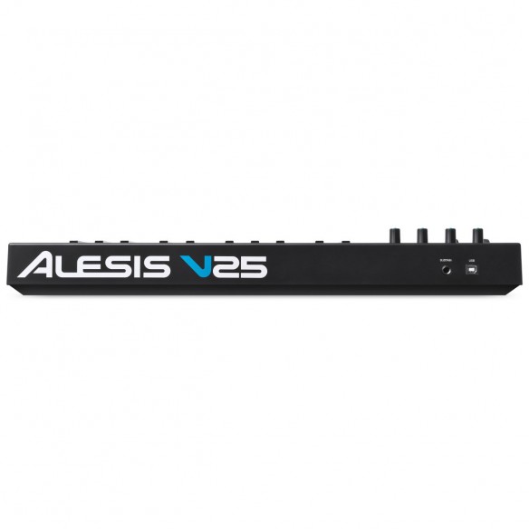  Teclado Controlador MIDI USB 25 Teclas Alesis V25 rear