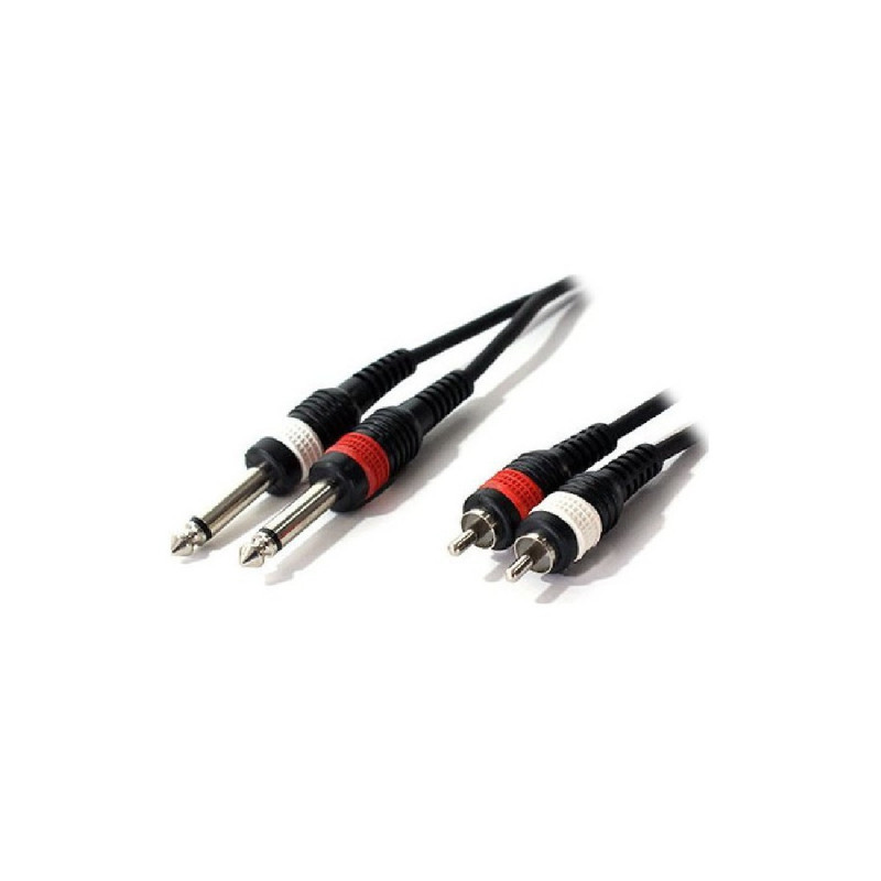 Silvery K3TPC0300 (2 Jack/M Mono-2 RCA/M)