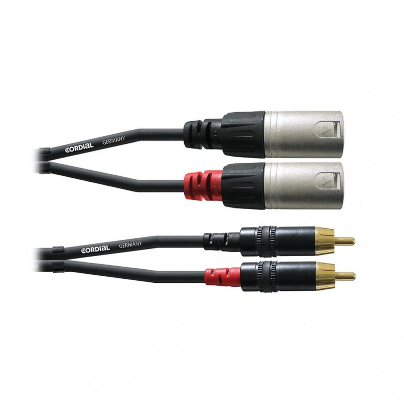 Cordial CFU 1,5 MC (2 RCA/M-2 XLR/M)