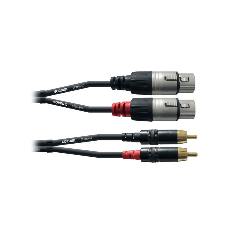 Cordial CFU 1,5 FC (2 RCA/M-2 XLR/H)