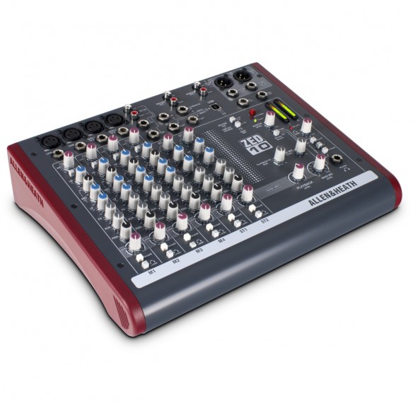 Mezclador Estudio/Directo 6 Canales Allen Heath ZED-10 angle