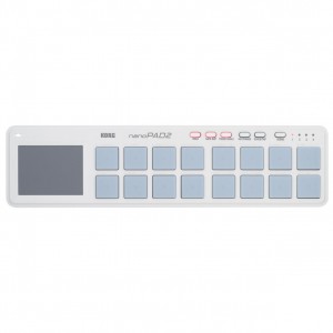 Superficie de Control MIDI USB Korg NanoPad2 White top