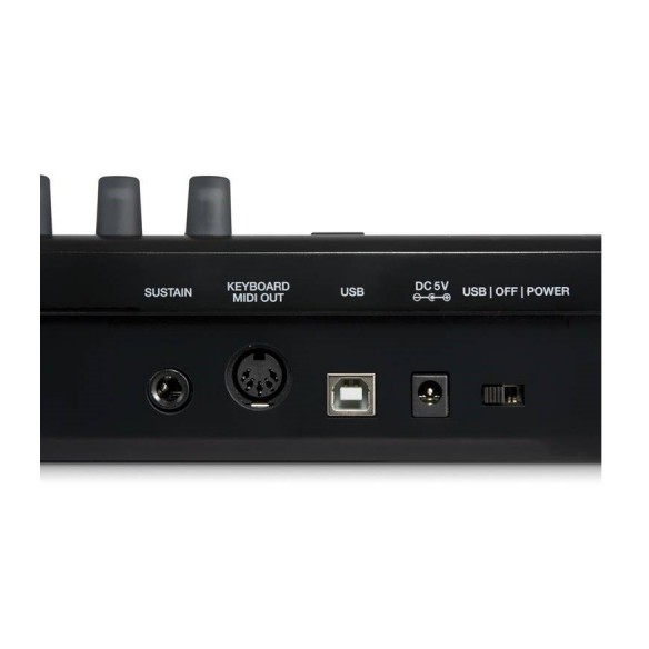  Teclado Controlador MIDI USB 25 Teclas Alesis Q25 connections