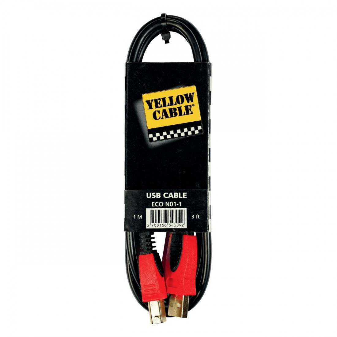 Yellow Cable ECO N01-1 (USB A/M-USB B/M)