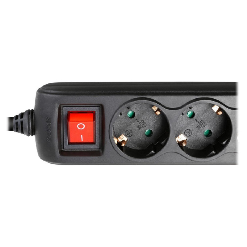 Adam Hall Power Strip 8747S3 USB (Schuko/M-Regleta 3 Schuko/H + 2 USB)