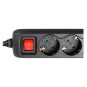 Adam Hall Power Strip 8747S3 USB (Schuko/M-Regleta 3 Schuko/H + 2 USB)