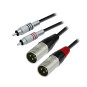 OQAN QABL R2-03-2XM (2 RCA/M-2 XLR/M)